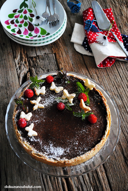 balkabaklı çikolatalı tart